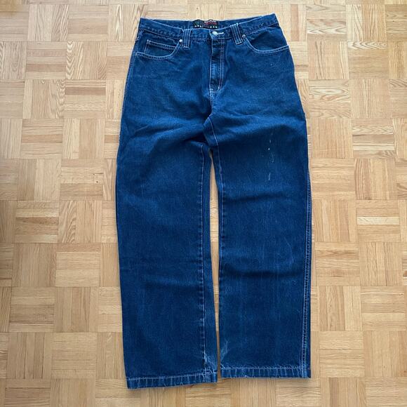 Vintage y2k Exhaust Jeans Denim Carpenter Pants Wide Leg Baggy Size 34 x 32 - Picture 2 of 9